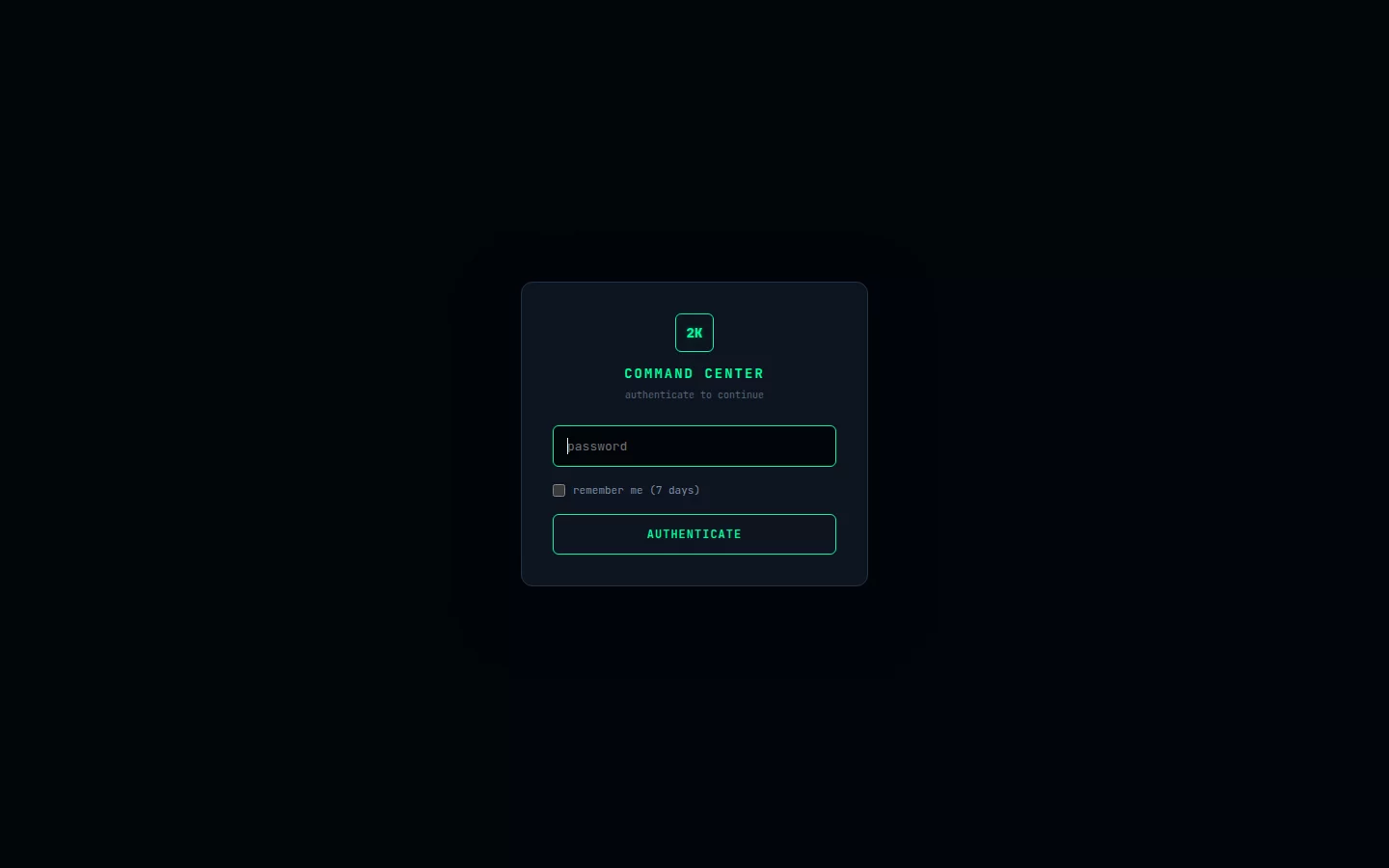 CC — Command Center
