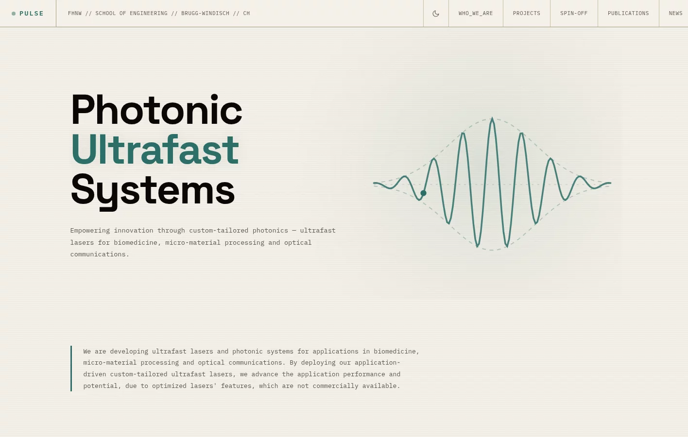 Photonic Ultrafast Systems